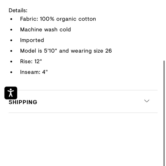 Re/done REDONE high rise button fly jean shorts - like new! - Picture 3 of 6